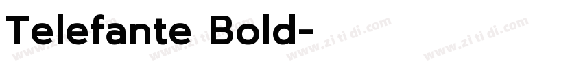 Telefante Bold字体转换
